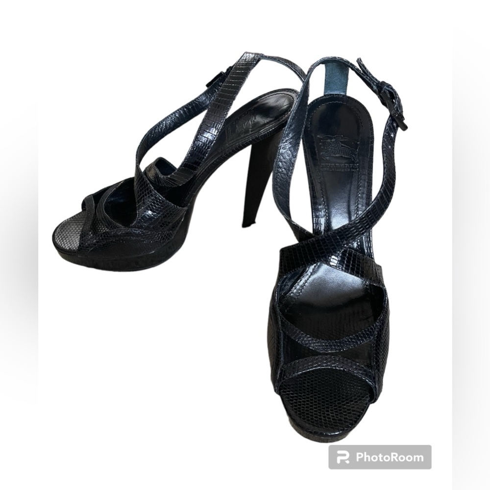 *DONATED* Burberry Snakeskin print Platform/Stiletto Heels, Sz 10/10.5 or EU 41